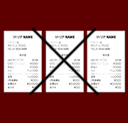 レシート複数同時撮影